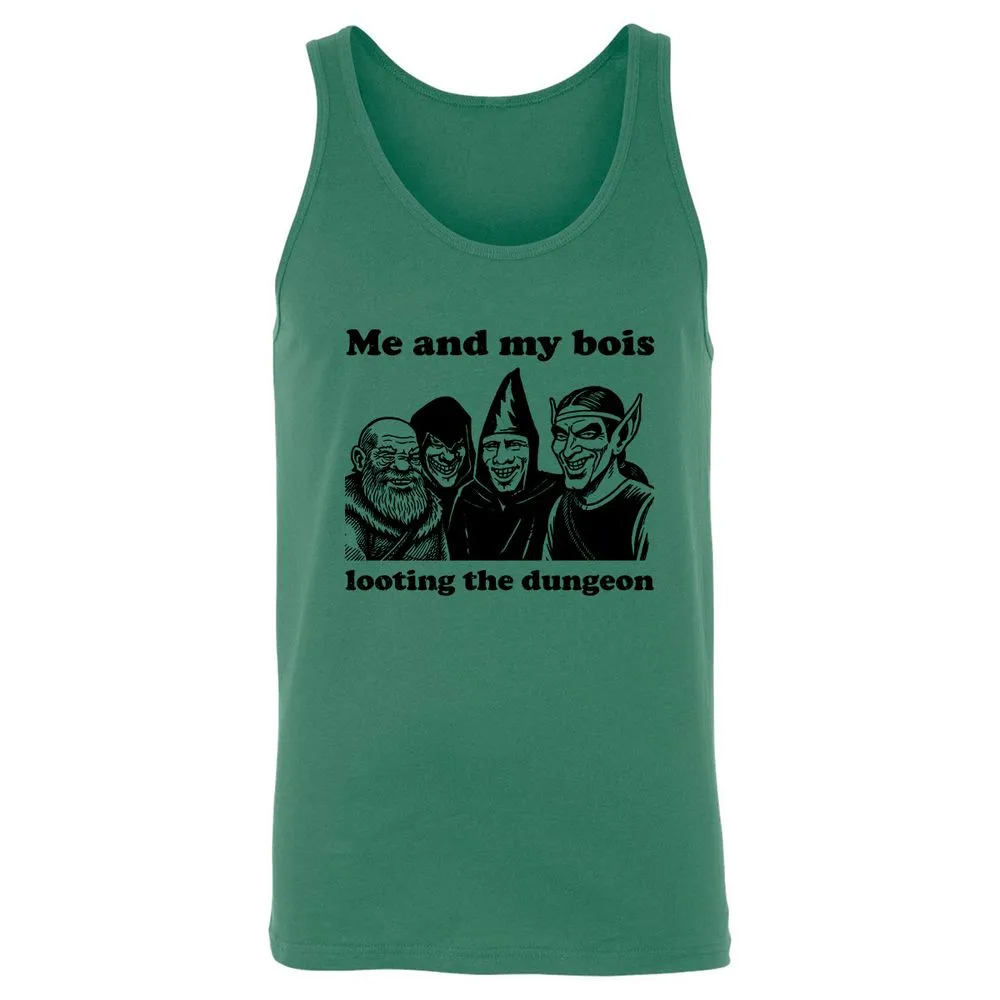 Me and my bois looting the dungeon Unisex Jersey Tank - Kelly - 9