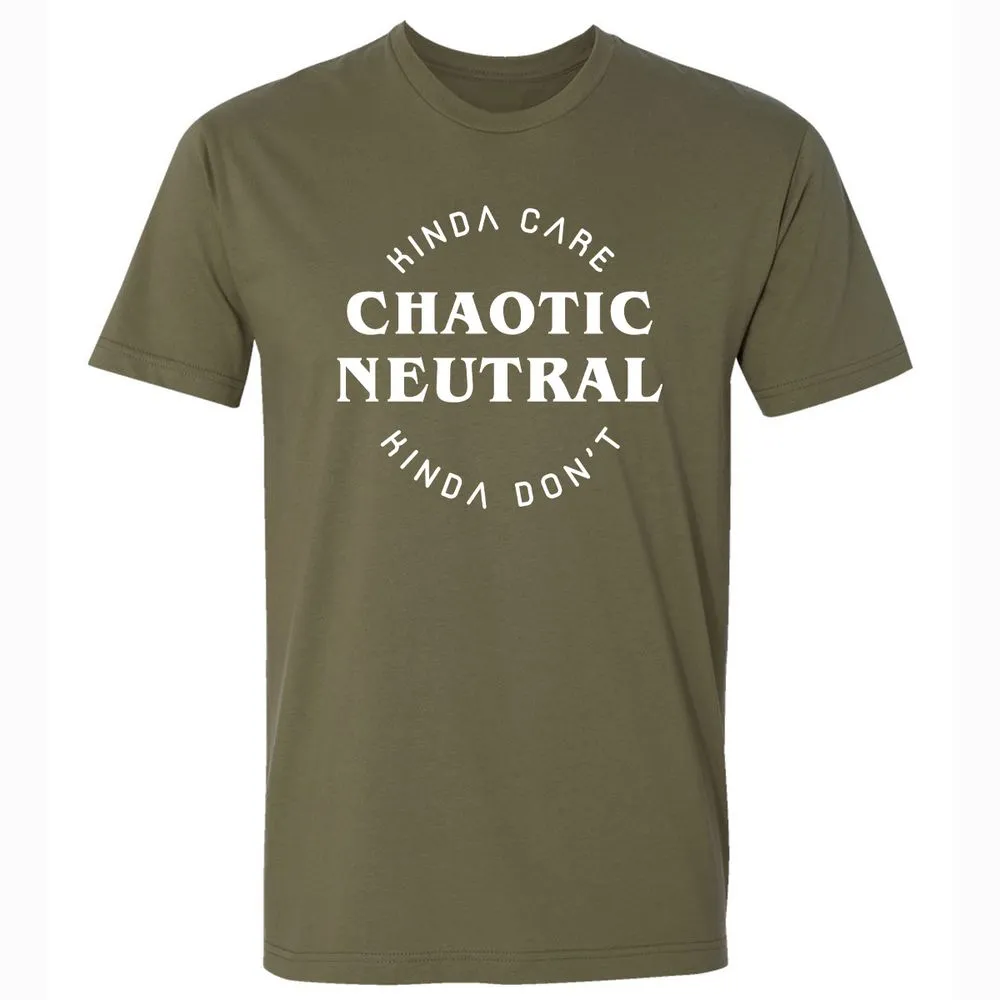 Chaotic Neutral Premium Unisex T-Shirt - Military Green - 5