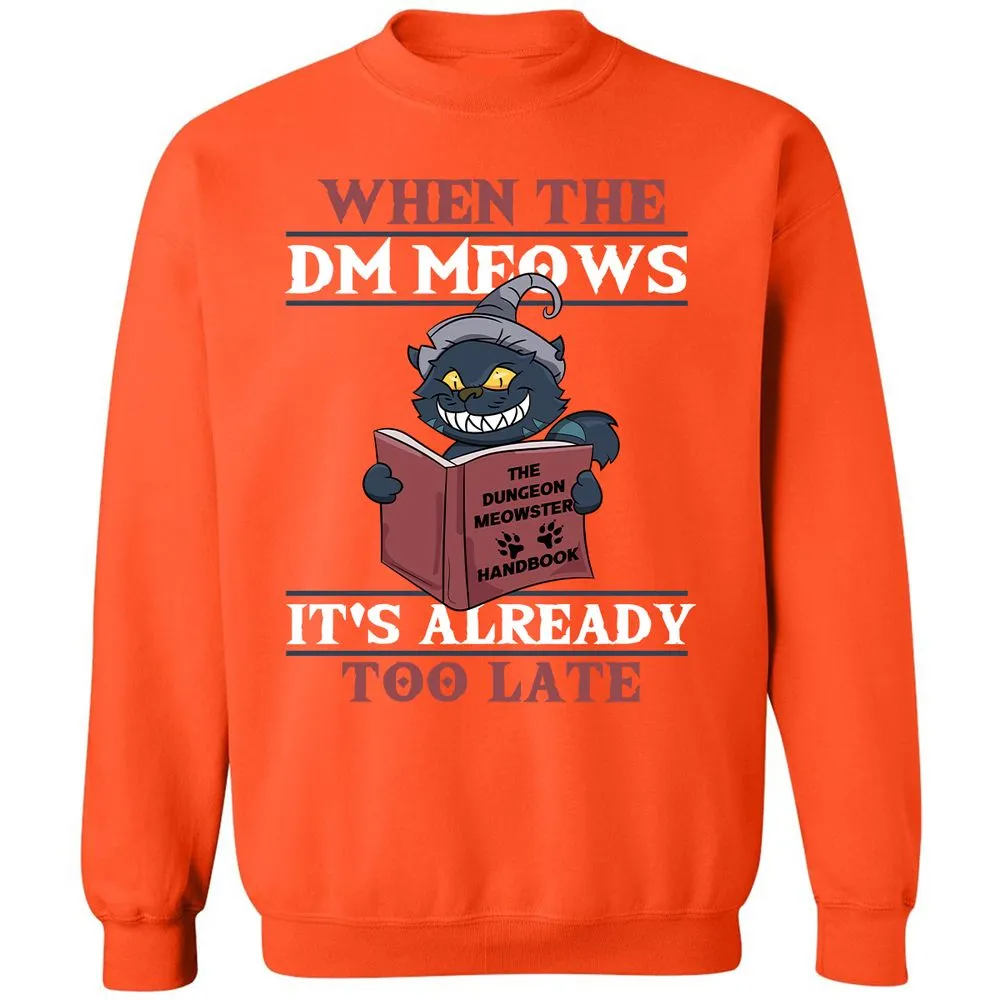 When The DM Meow Classic Unisex Sweatshirt - Orange - 10