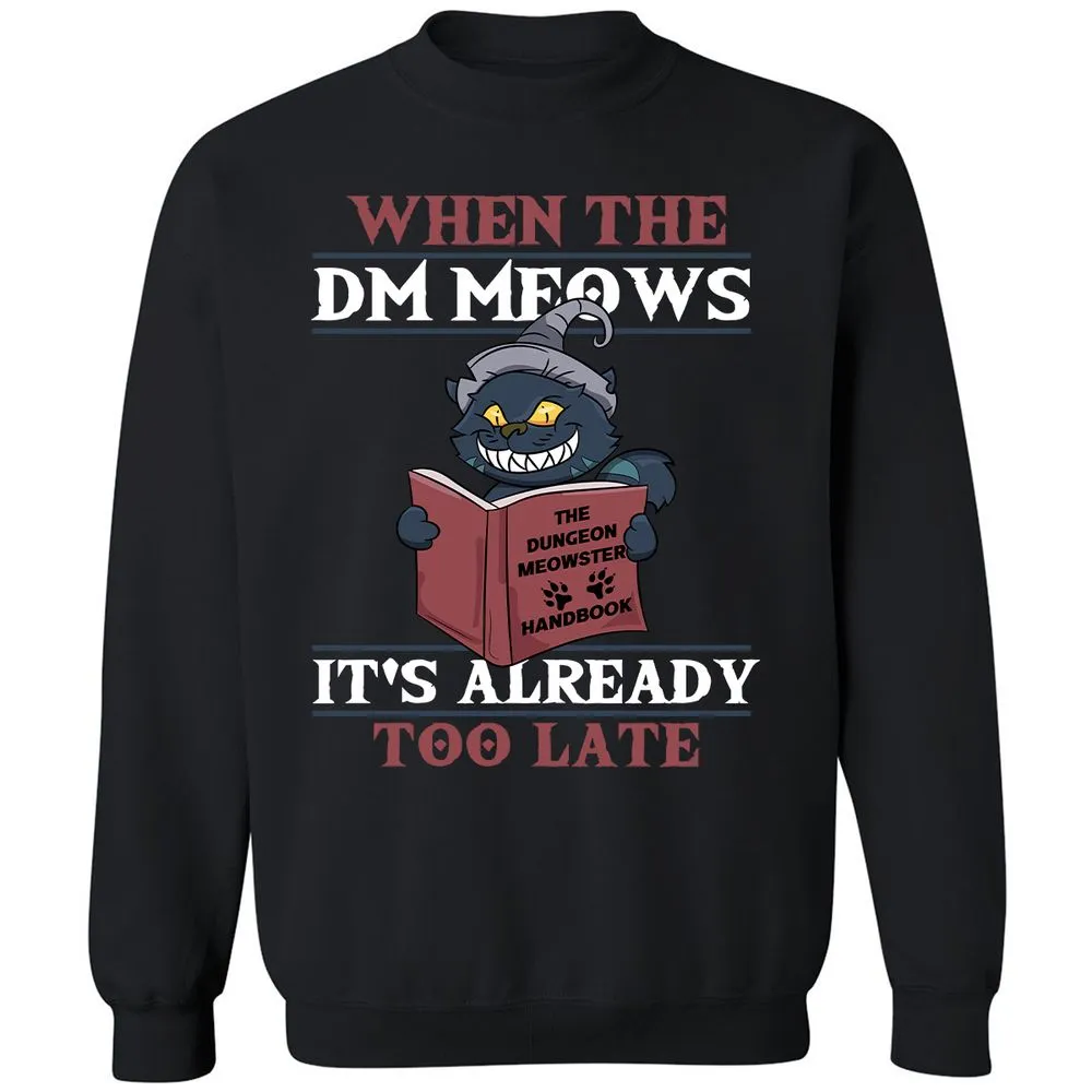When The DM Meow Classic Unisex Sweatshirt - Black - 1
