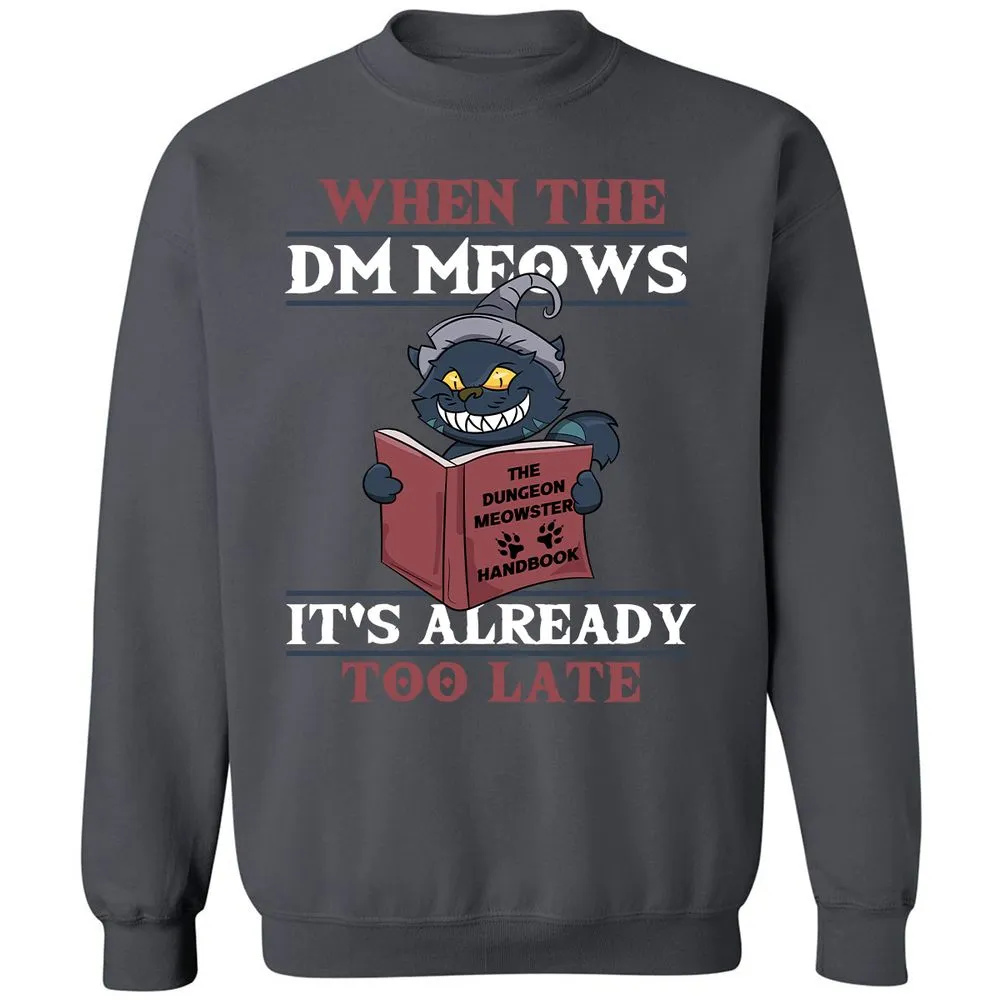 When The DM Meow Classic Unisex Sweatshirt - Charcoal - 7