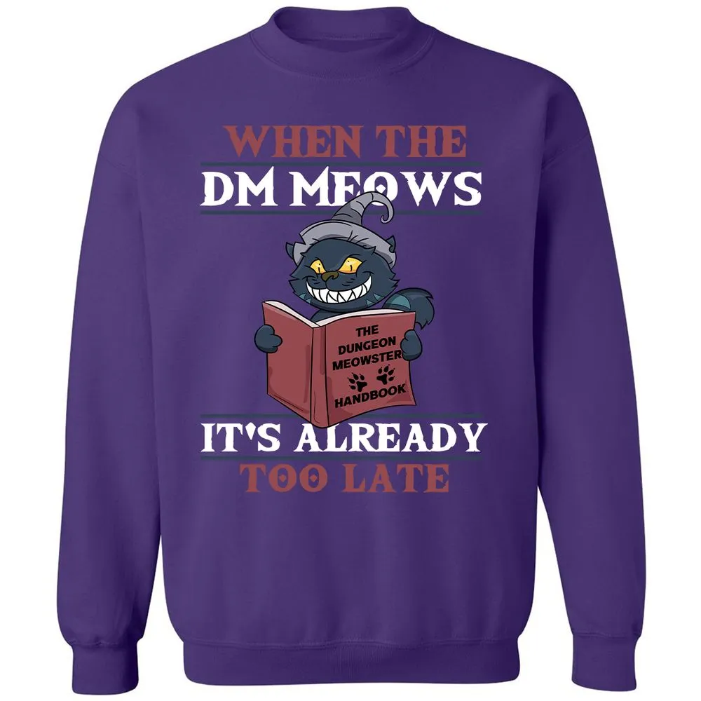 When The DM Meow Classic Unisex Sweatshirt - Purple - 6