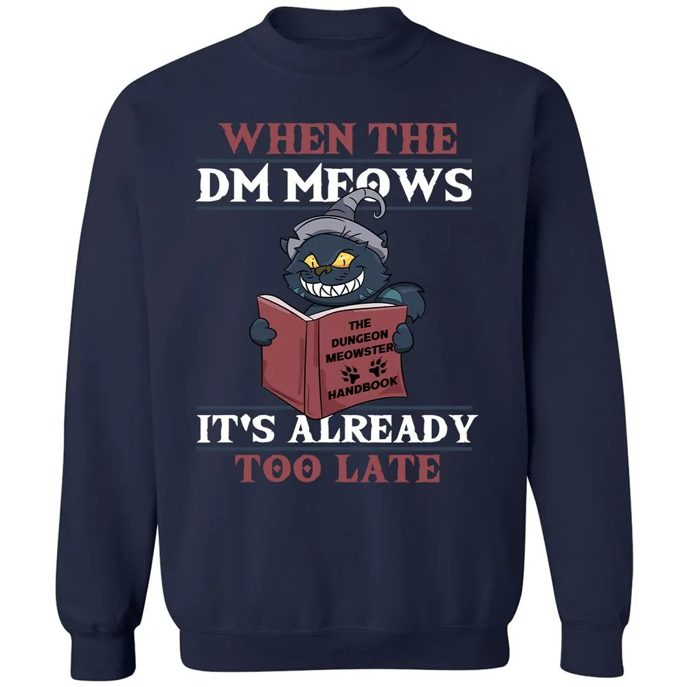 When The DM Meow Classic Unisex Sweatshirt - Navy - 2