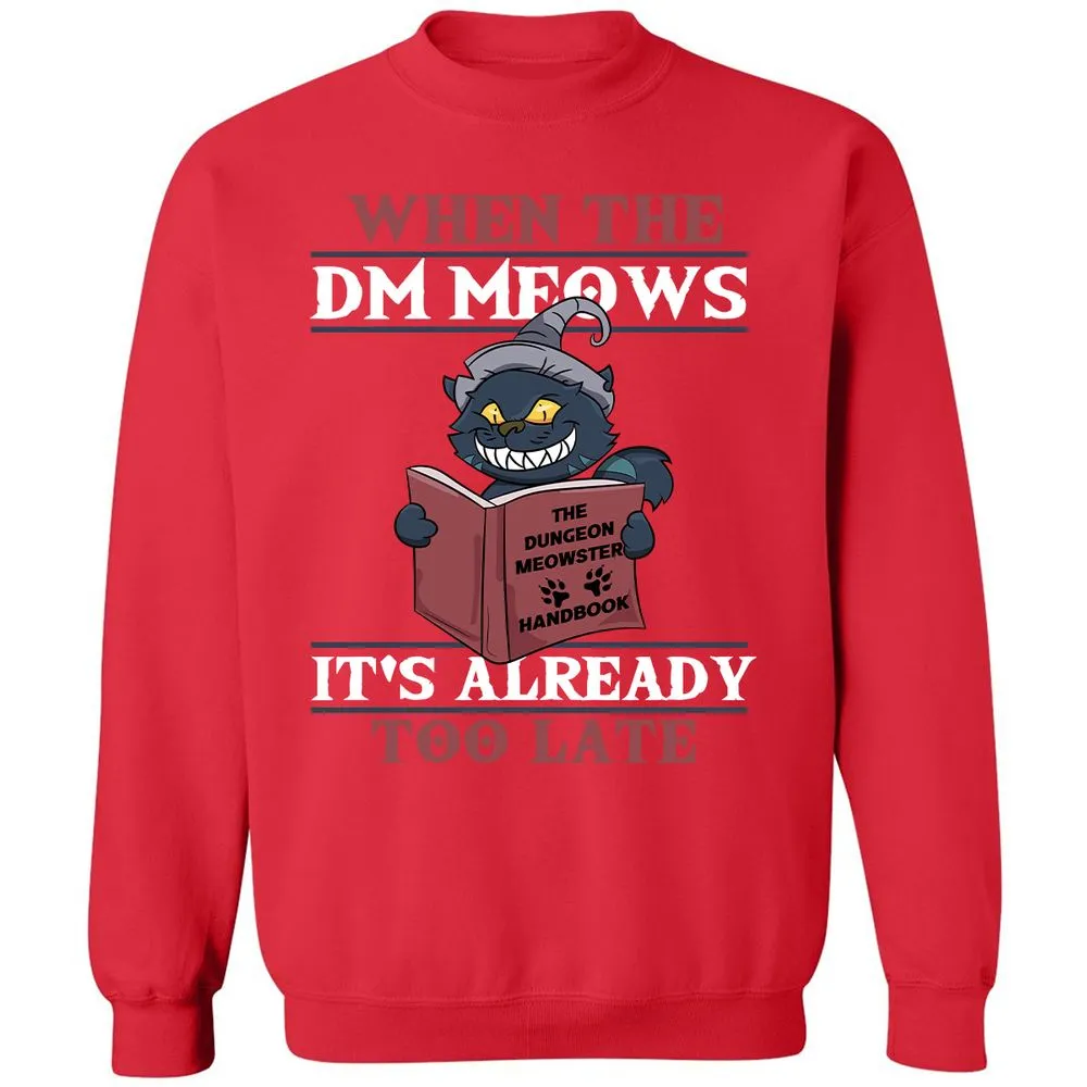 When The DM Meow Classic Unisex Sweatshirt - Red - 5