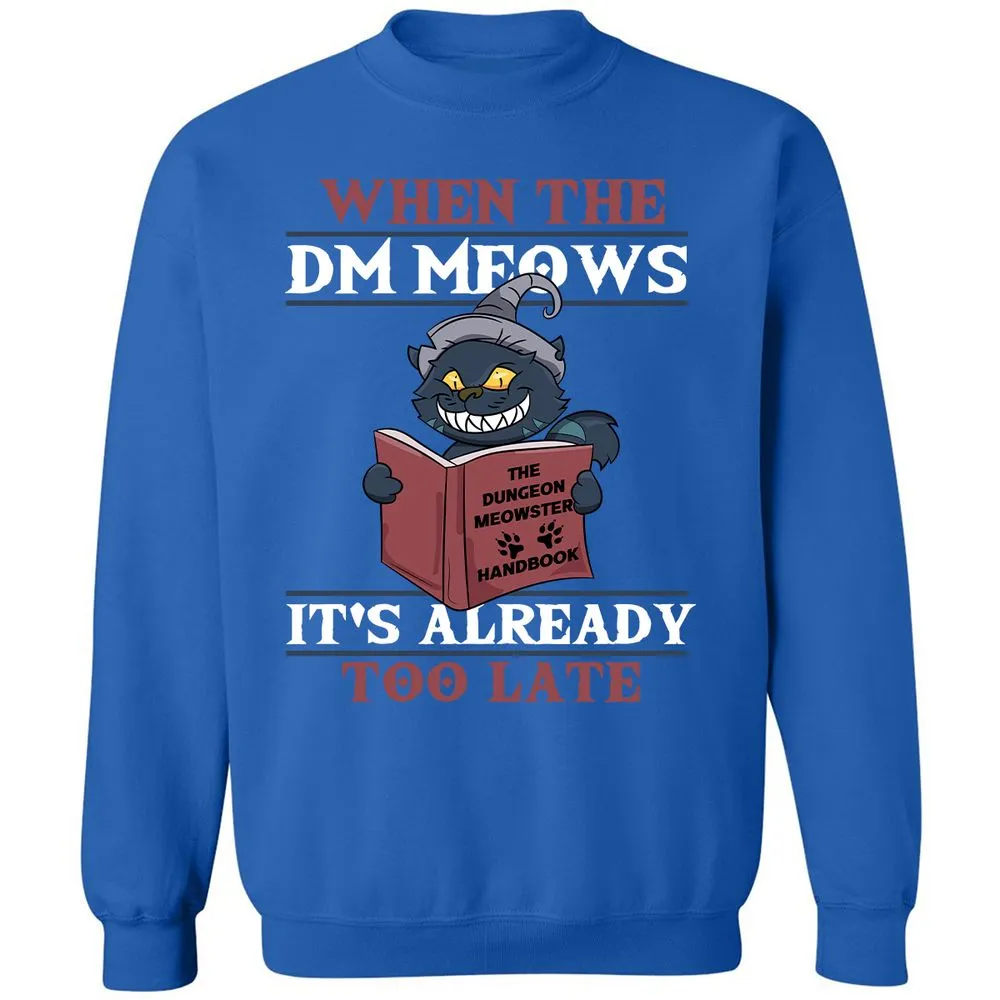 When The DM Meow Classic Unisex Sweatshirt - Royal - 9