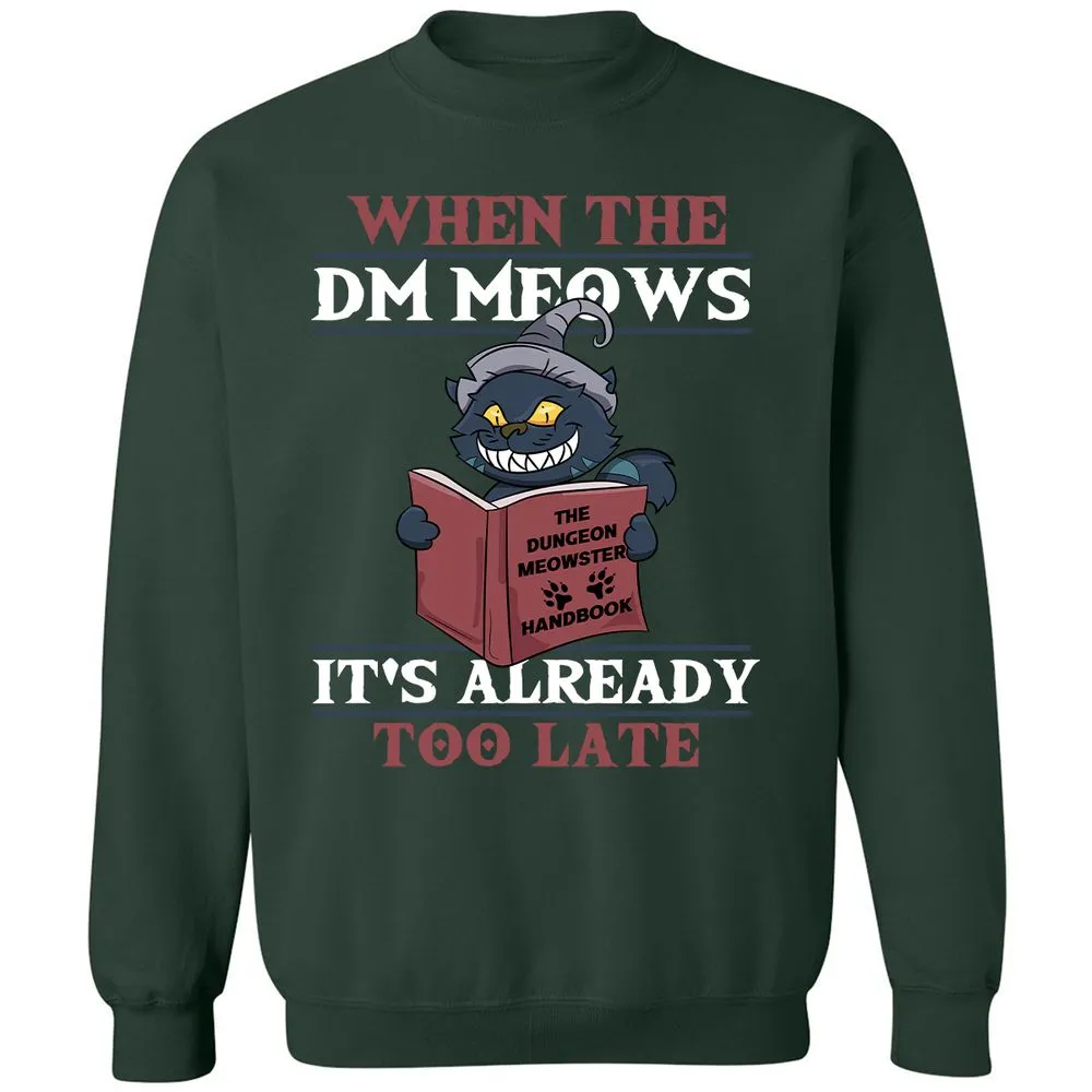 When The DM Meow Classic Unisex Sweatshirt - Forest Green - 4