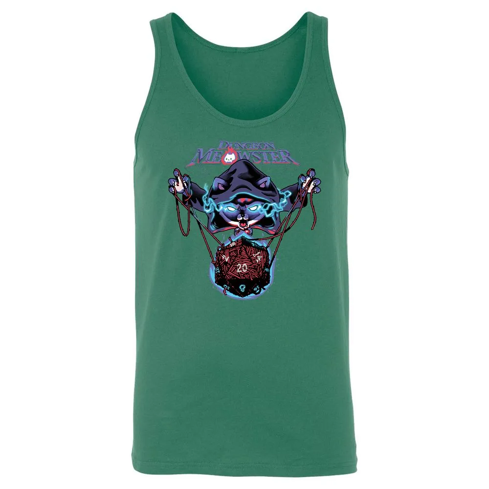Dungeon Meowster Unisex Jersey Tank - Kelly - 9