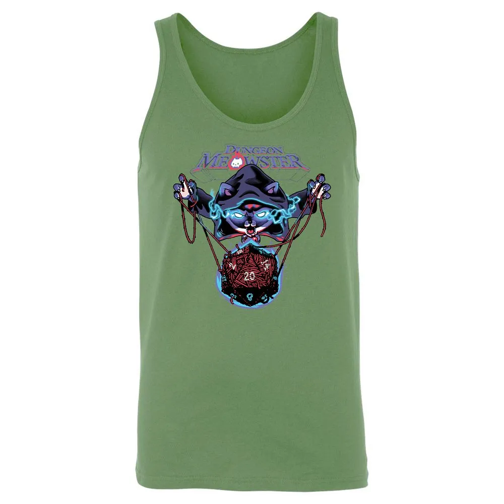 Dungeon Meowster Unisex Jersey Tank - Leaf - 10