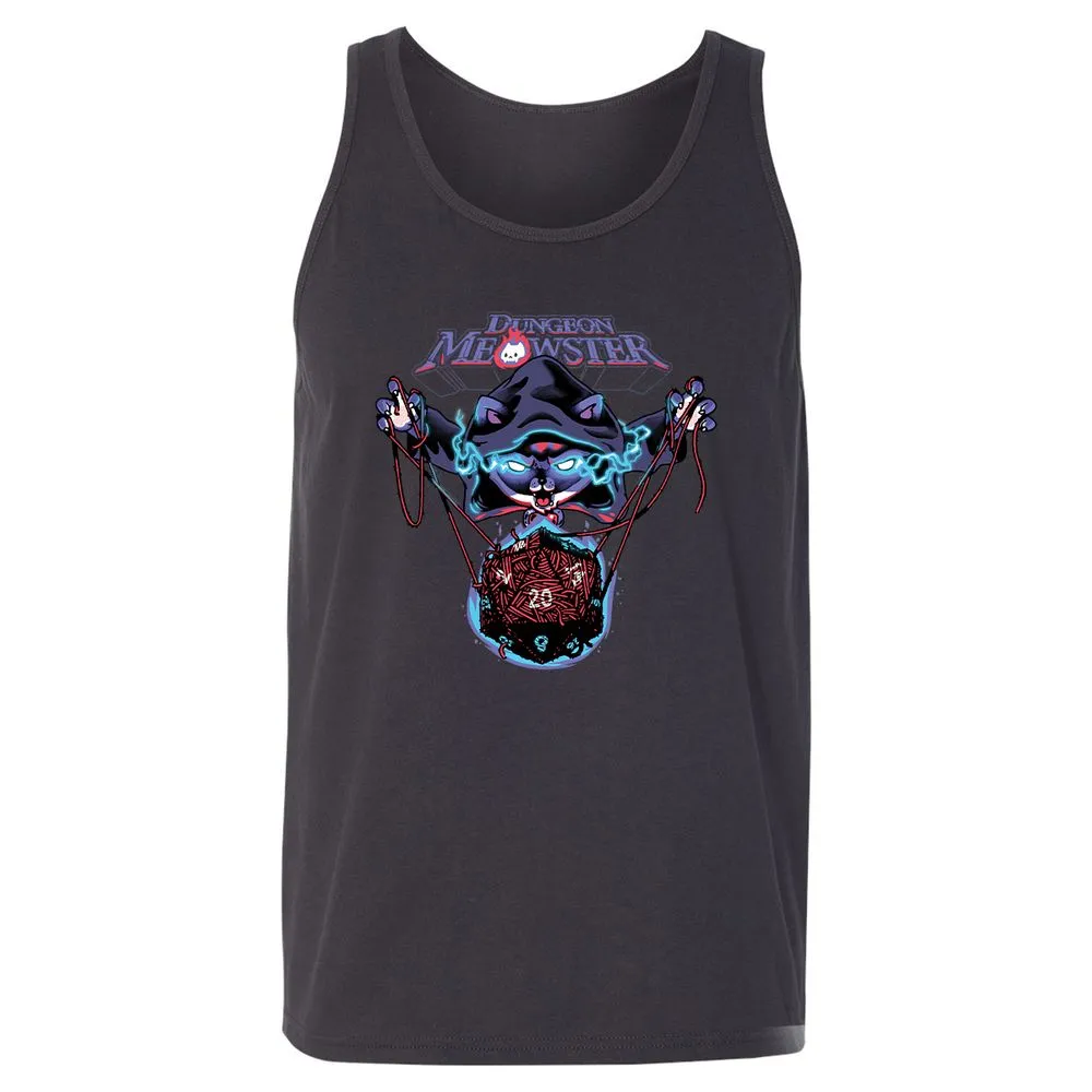 Dungeon Meowster Unisex Jersey Tank - Dark Grey - 7