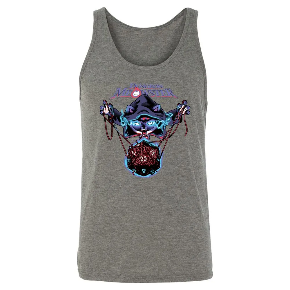 Dungeon Meowster Unisex Jersey Tank - Grey Triblend - 8