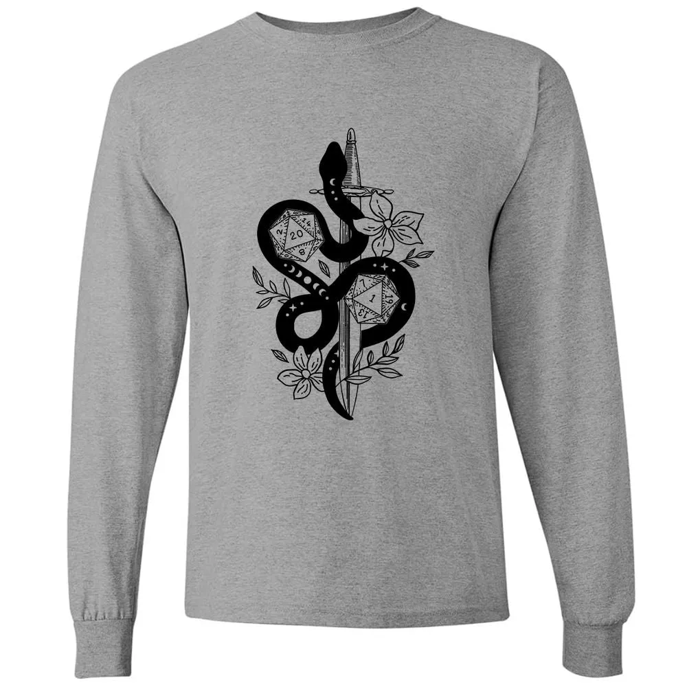 D20 Snake and Sword - Graphite Heather - 6