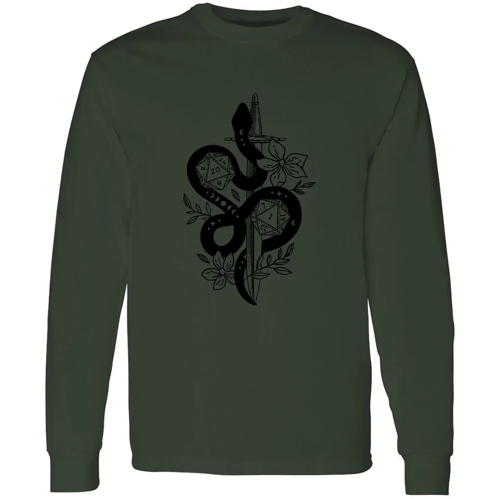 D20 Snake and Sword - Forest Green - 8