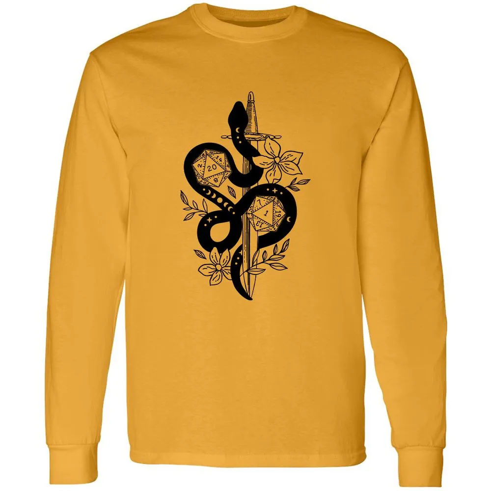 D20 Snake and Sword - Gold - 9
