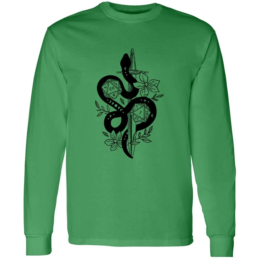 D20 Snake and Sword - Irish Green - 10