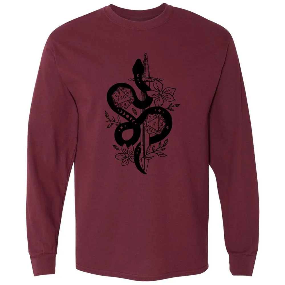 D20 Snake and Sword - Maroon - 11