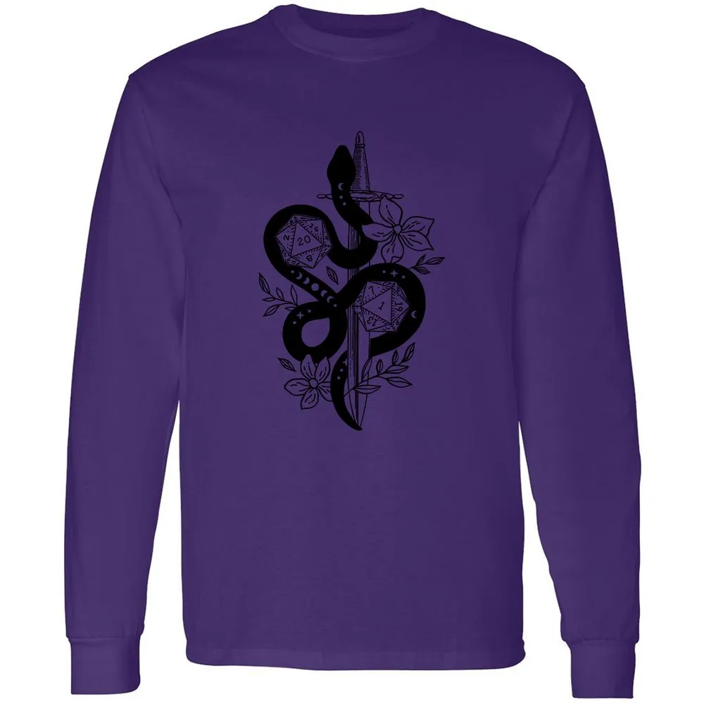 D20 Snake and Sword - Purple - 13