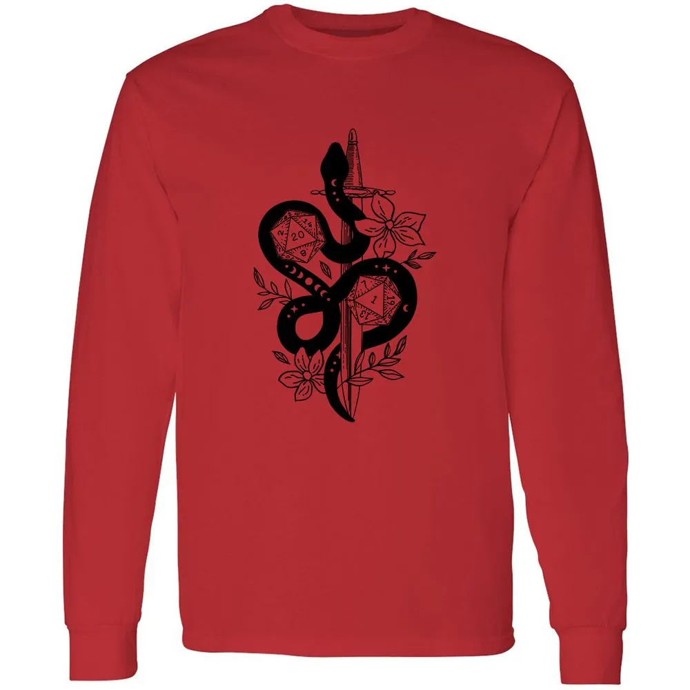 D20 Snake and Sword - Red - 14