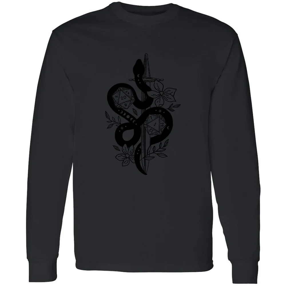 D20 Snake and Sword - Black - 16