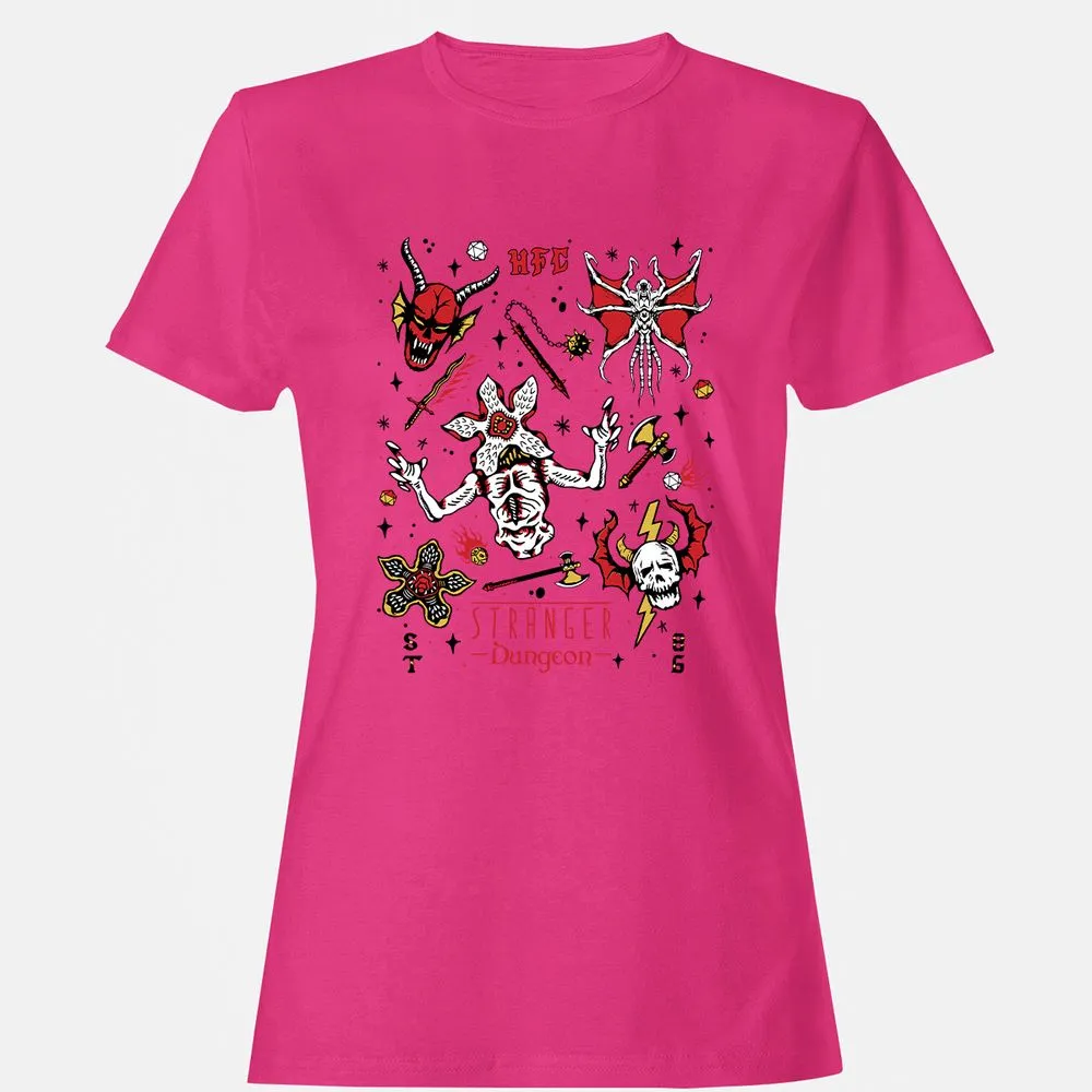 STRANGER DUNGEON Women's T-Shirt - Heliconia - 6