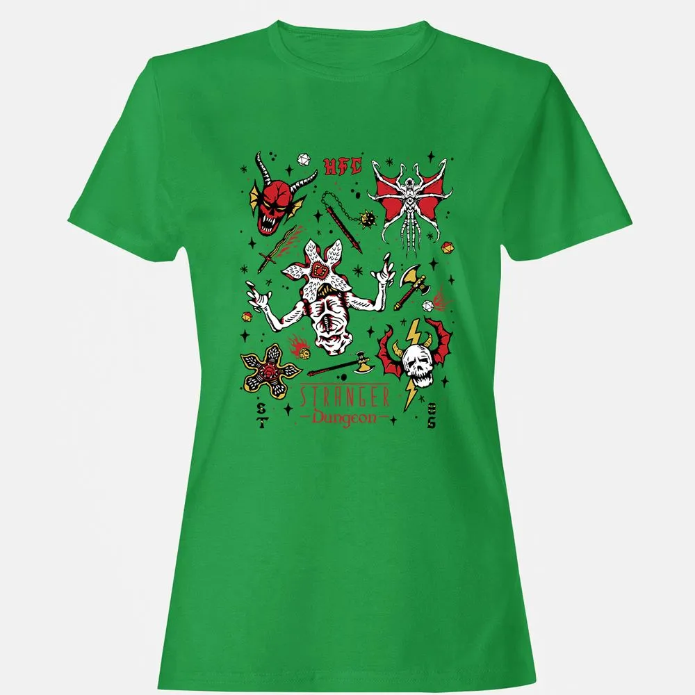 STRANGER DUNGEON Women's T-Shirt - Irish Green - 7
