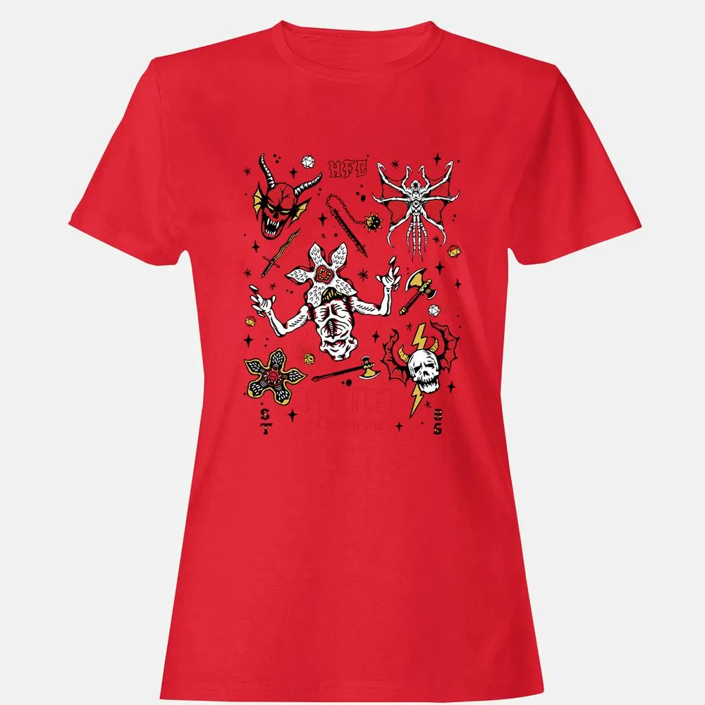 STRANGER DUNGEON Women's T-Shirt - Red - 13