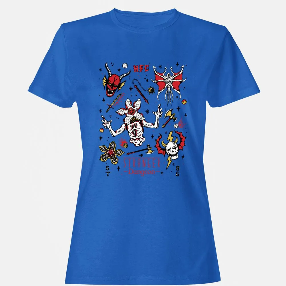 STRANGER DUNGEON Women's T-Shirt - Royal - 14