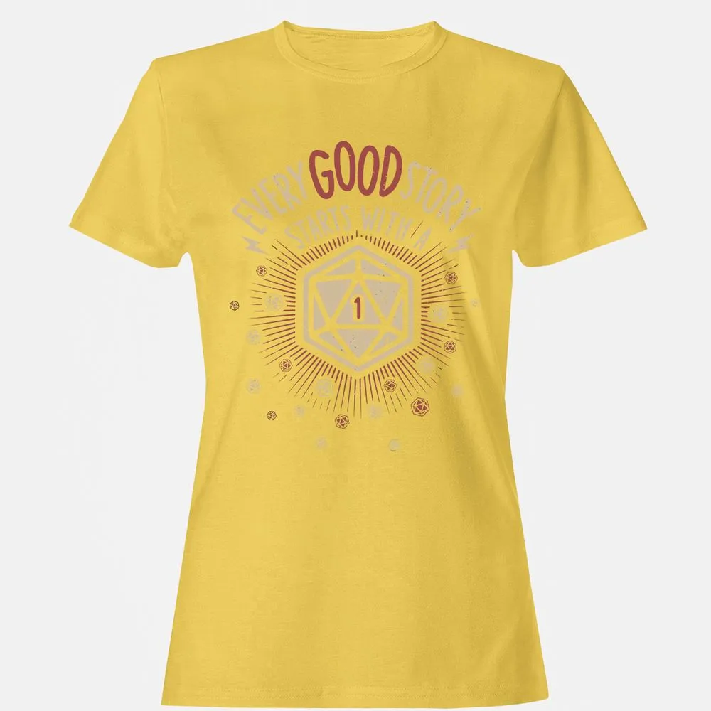 Good Story Starts With A 1 Women's T-Shirt - Daisy - 4