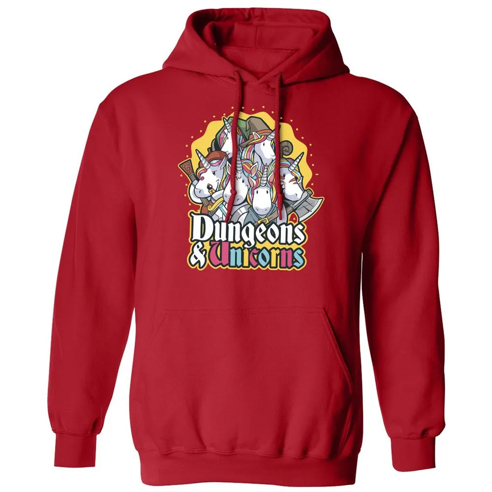 Dungeons And Unicorns Classic Unisex Hoodie - Red - 5