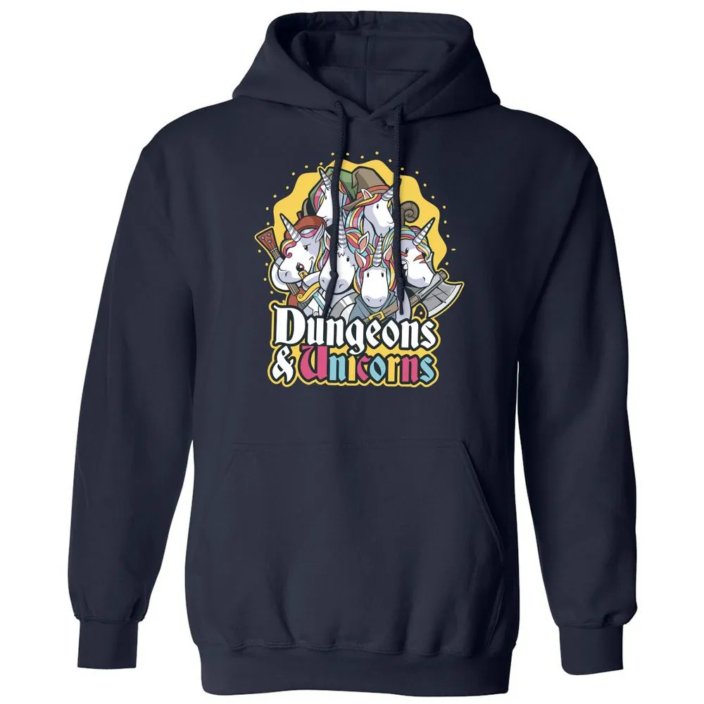 Dungeons And Unicorns Classic Unisex Hoodie - Navy - 2