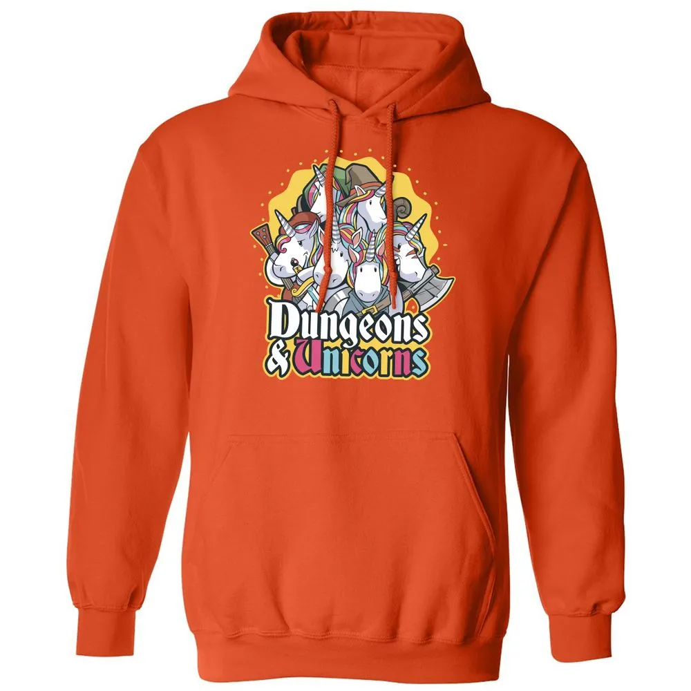 Dungeons And Unicorns Classic Unisex Hoodie - Orange - 10
