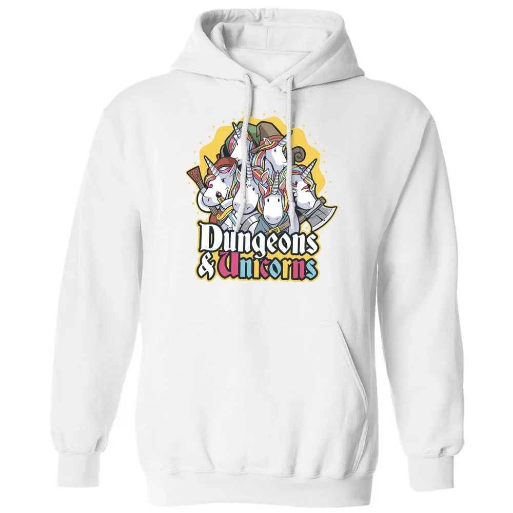 Dungeons And Unicorns Classic Unisex Hoodie - White - 11
