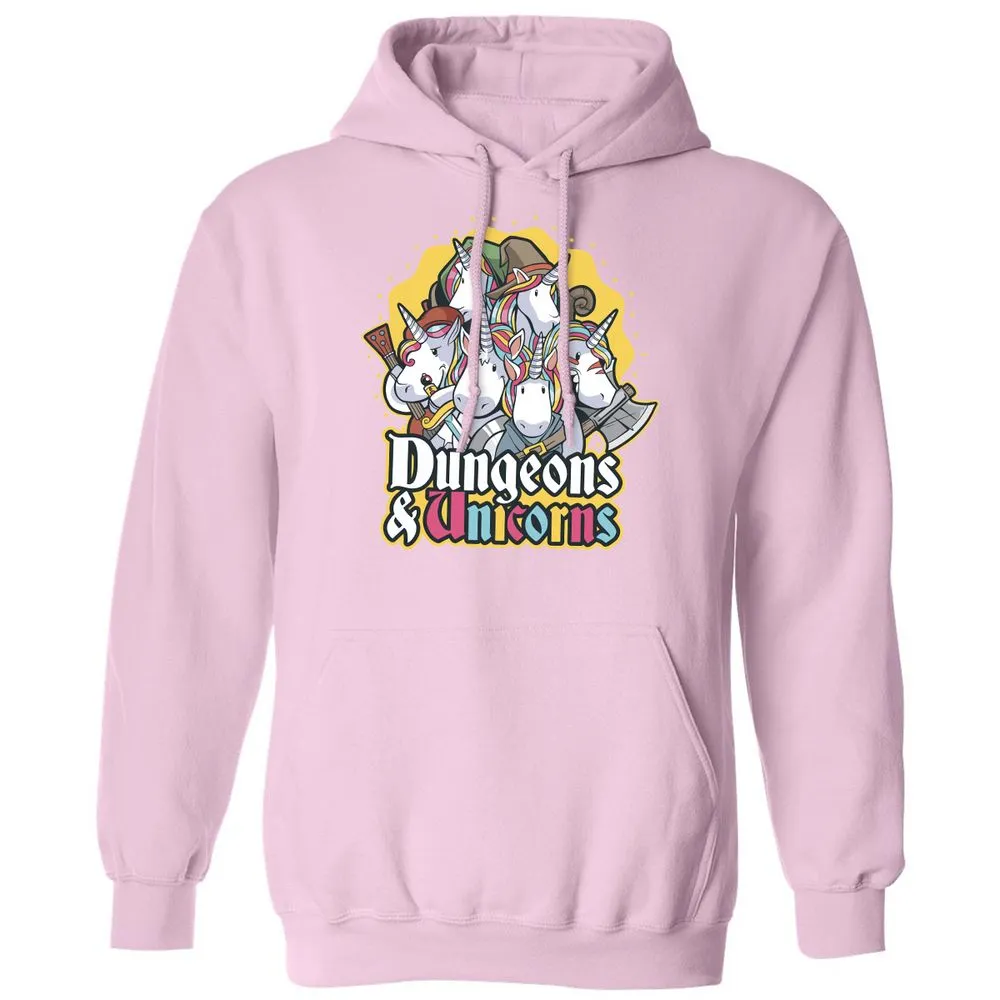 Dungeons And Unicorns Classic Unisex Hoodie - Light Pink - 3