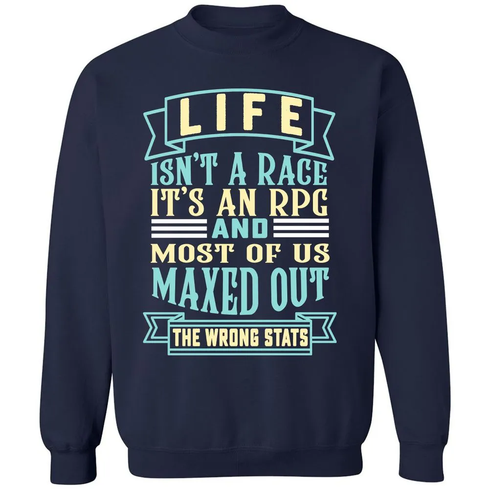 Life Is A RPG Classic Unisex Sweatshirt - Navy - 2