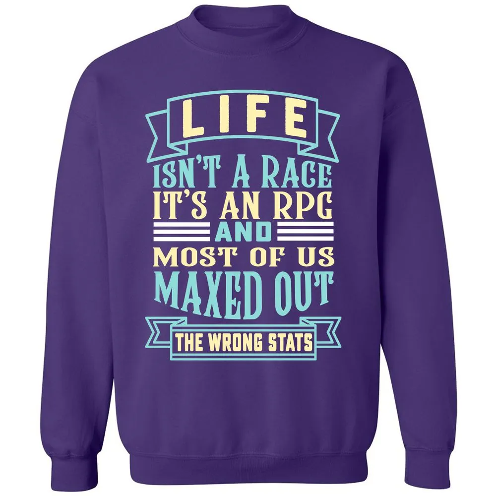 Life Is A RPG Classic Unisex Sweatshirt - Purple - 6
