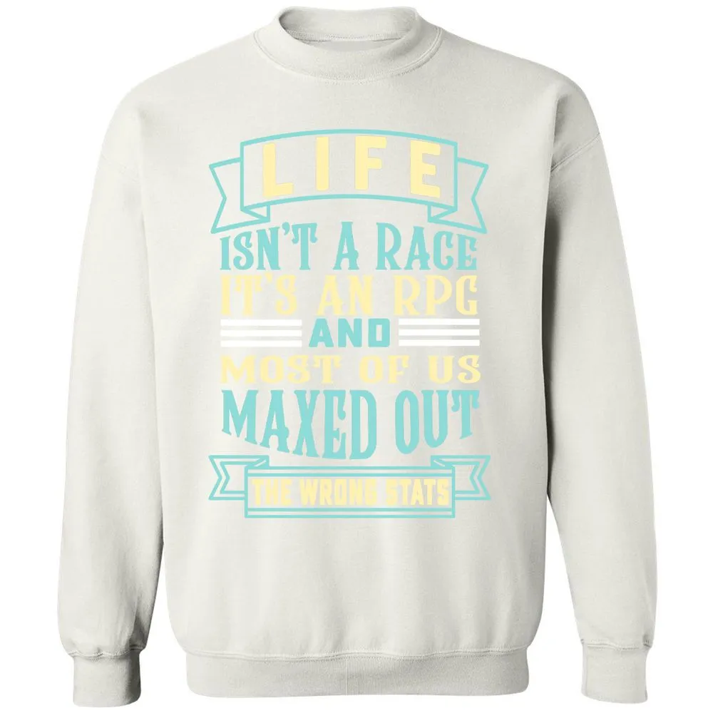 Life Is A RPG Classic Unisex Sweatshirt - White - 12