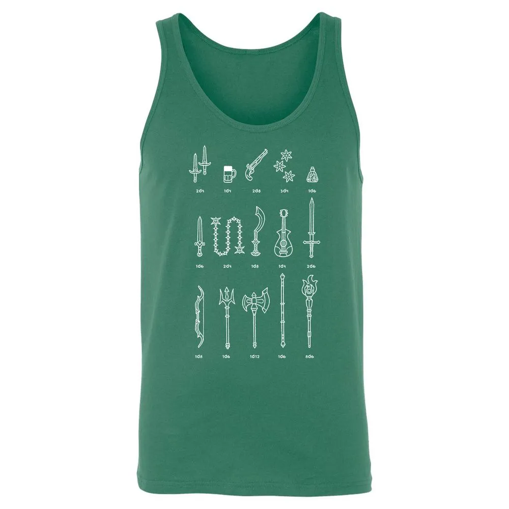 Damage Dealer RPG Unisex Jersey Tank - Kelly - 9