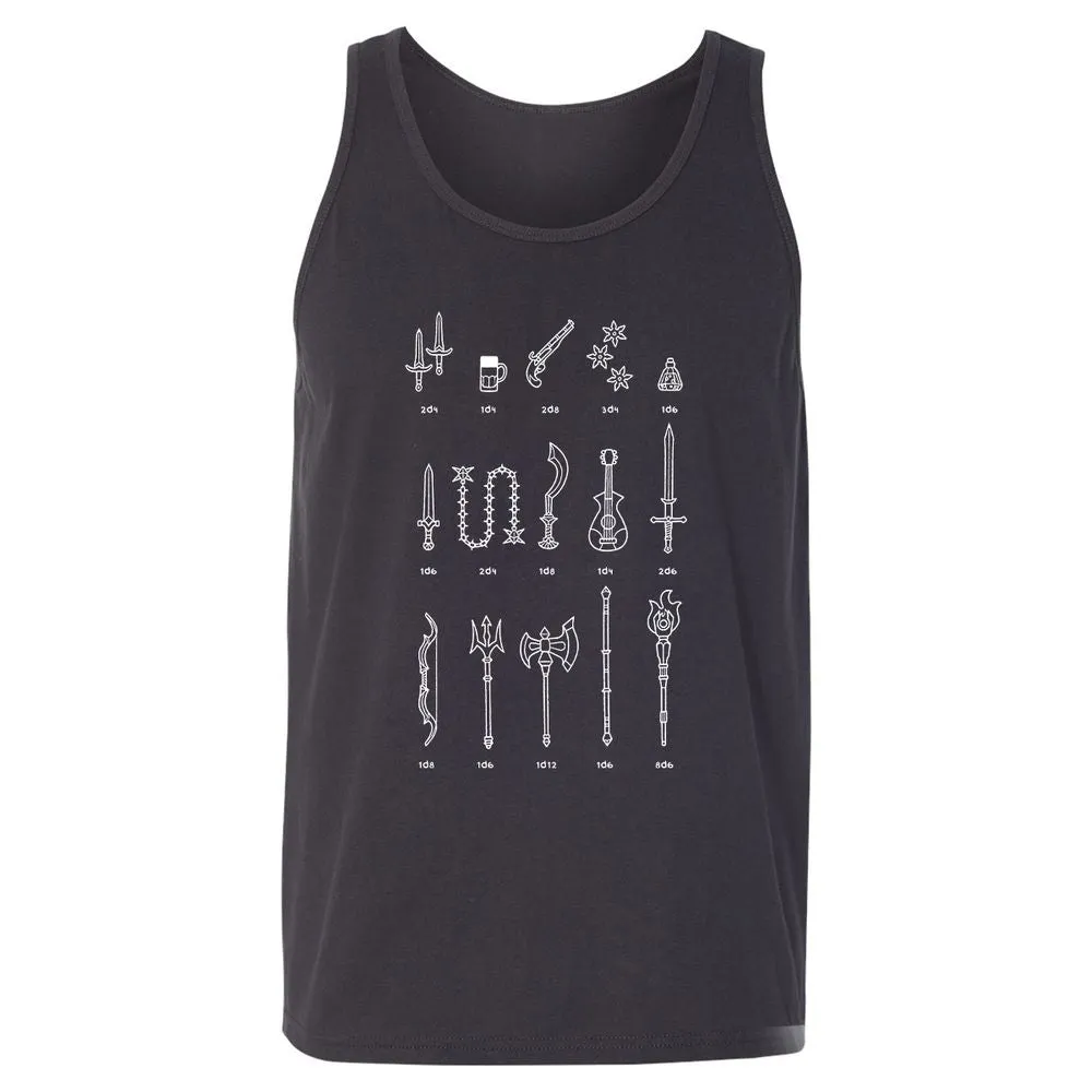 Damage Dealer RPG Unisex Jersey Tank - Dark Grey - 7