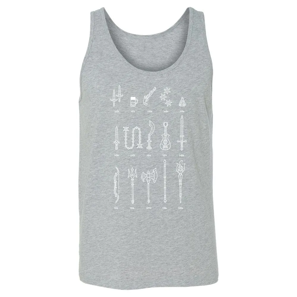 Damage Dealer RPG Unisex Jersey Tank - Athletic Heather - 4
