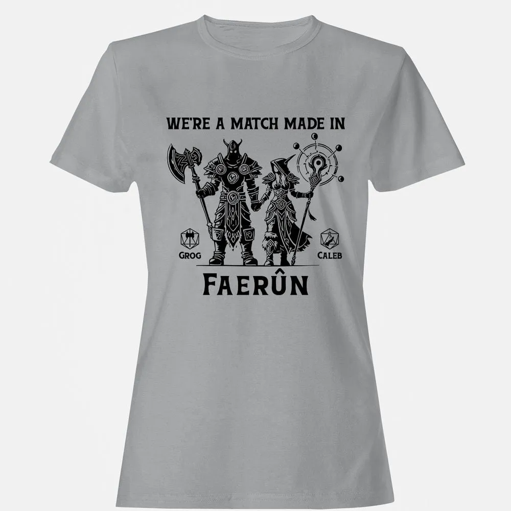 Custom DnD Class Couple Women's T-Shirt - Sport Grey - 15