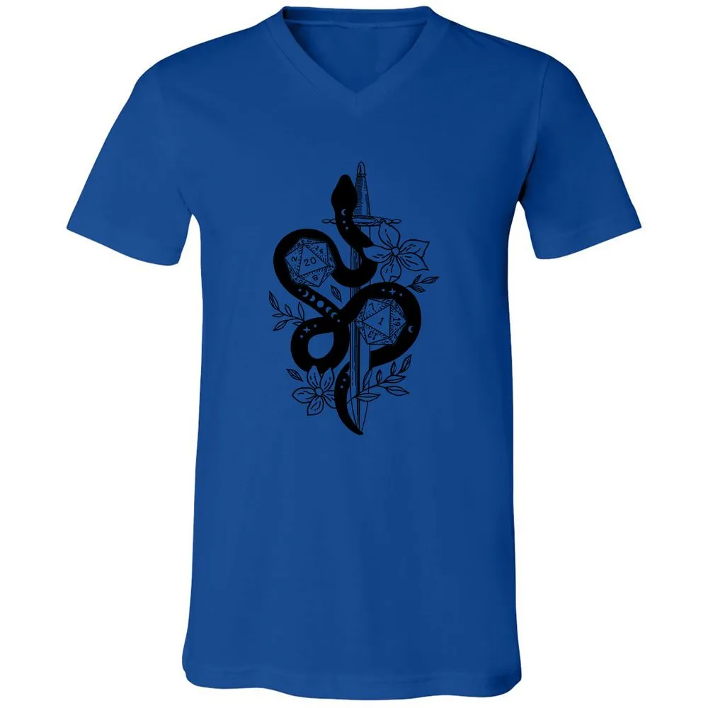 D20 Snake and Sword - True Royal - 4