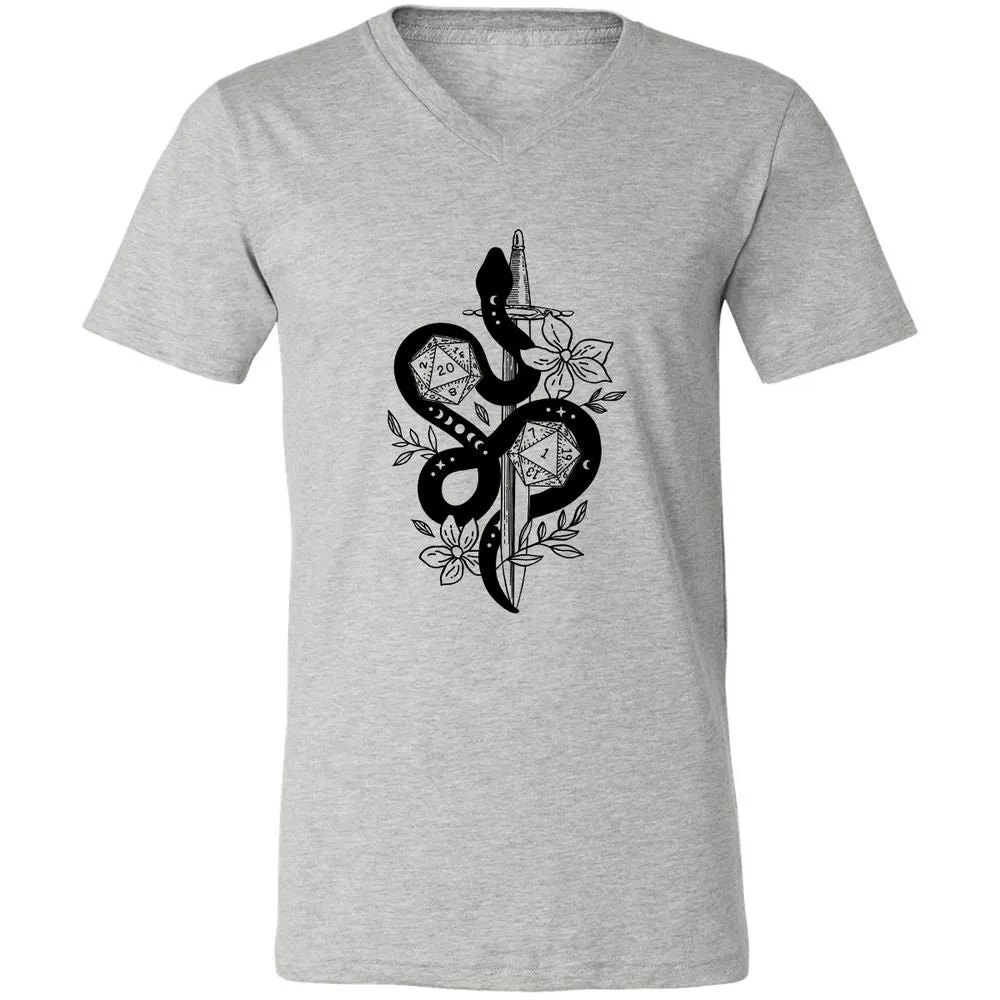 D20 Snake and Sword - Athletic Heather - 7