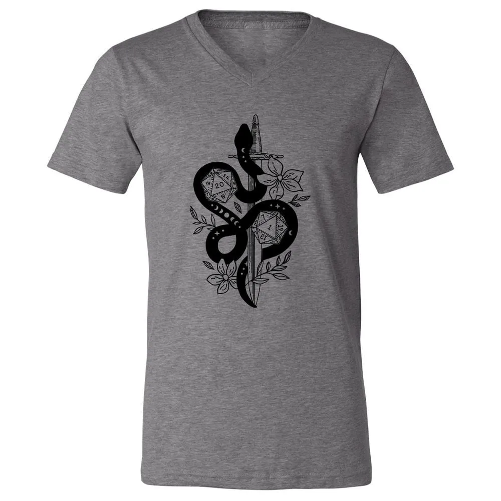 D20 Snake and Sword - Deep Heather - 13