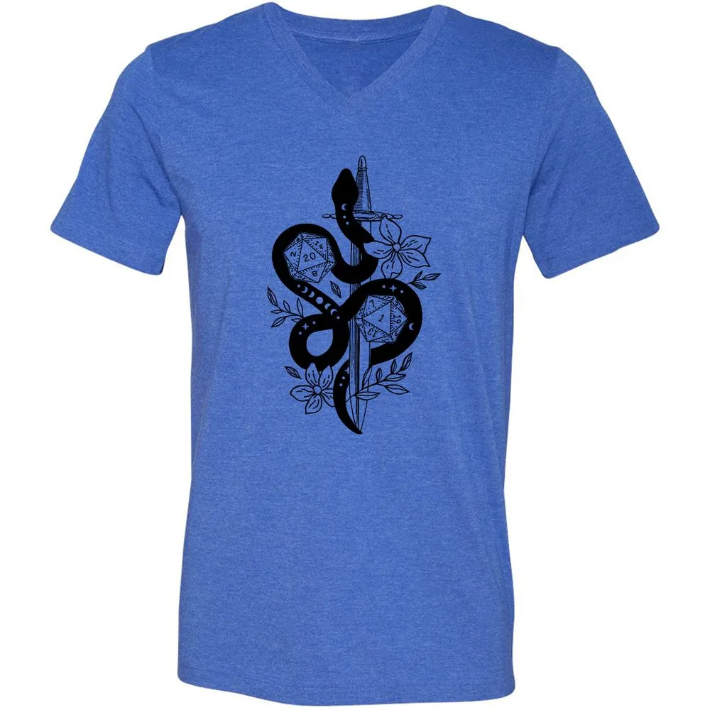 D20 Snake and Sword - Heather True Royal - 14