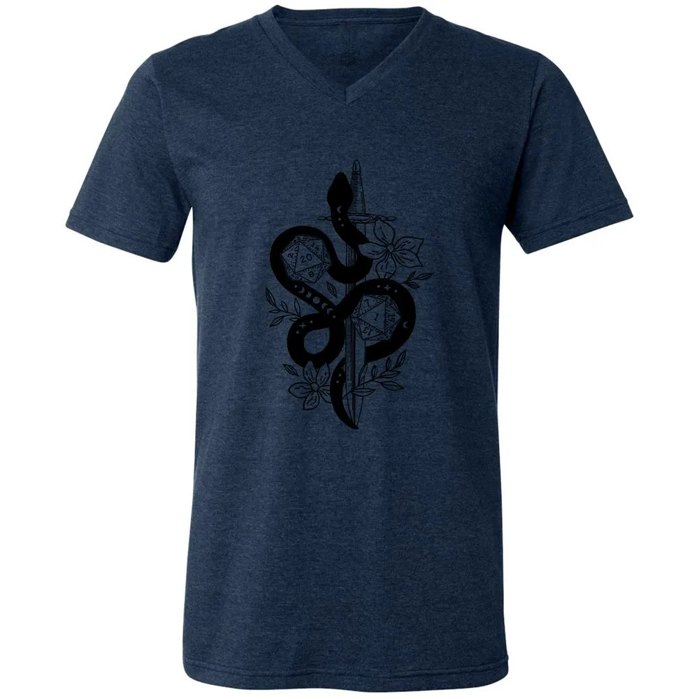 D20 Snake and Sword - Heather Navy - 15