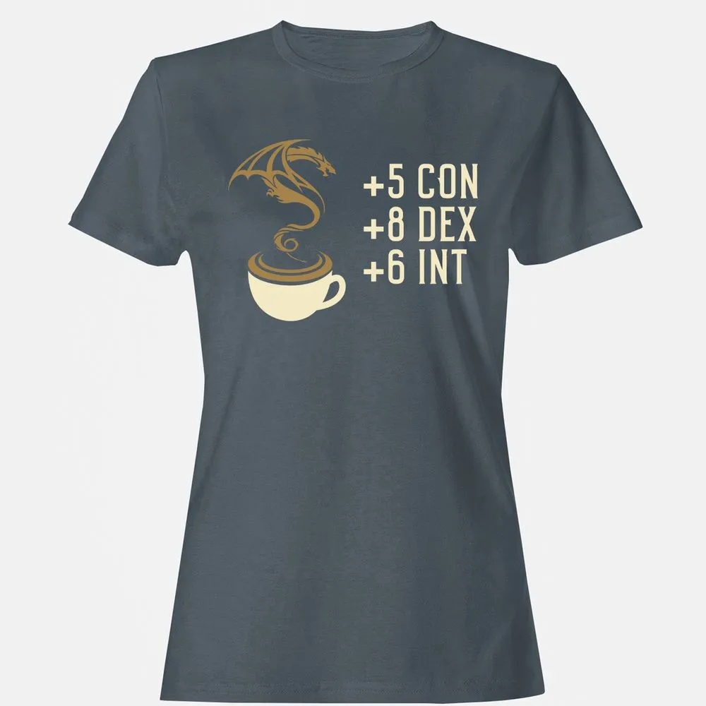 Coffee Dragon Women's T-Shirt - Charcoal - 3
