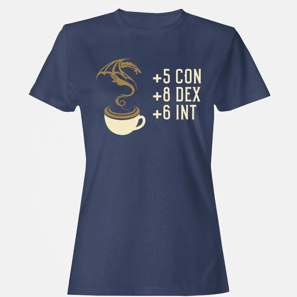 Coffee Dragon Women's T-Shirt - Navy - 10