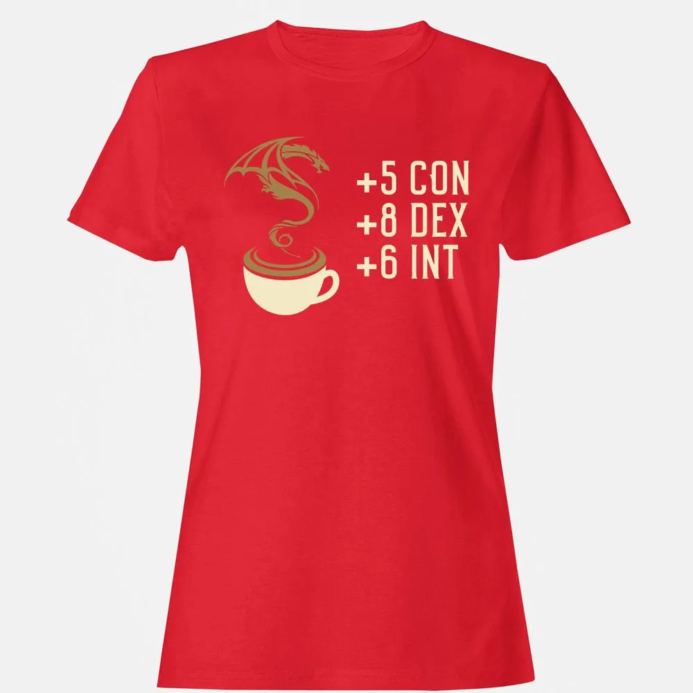 Coffee Dragon Women's T-Shirt - Red - 13