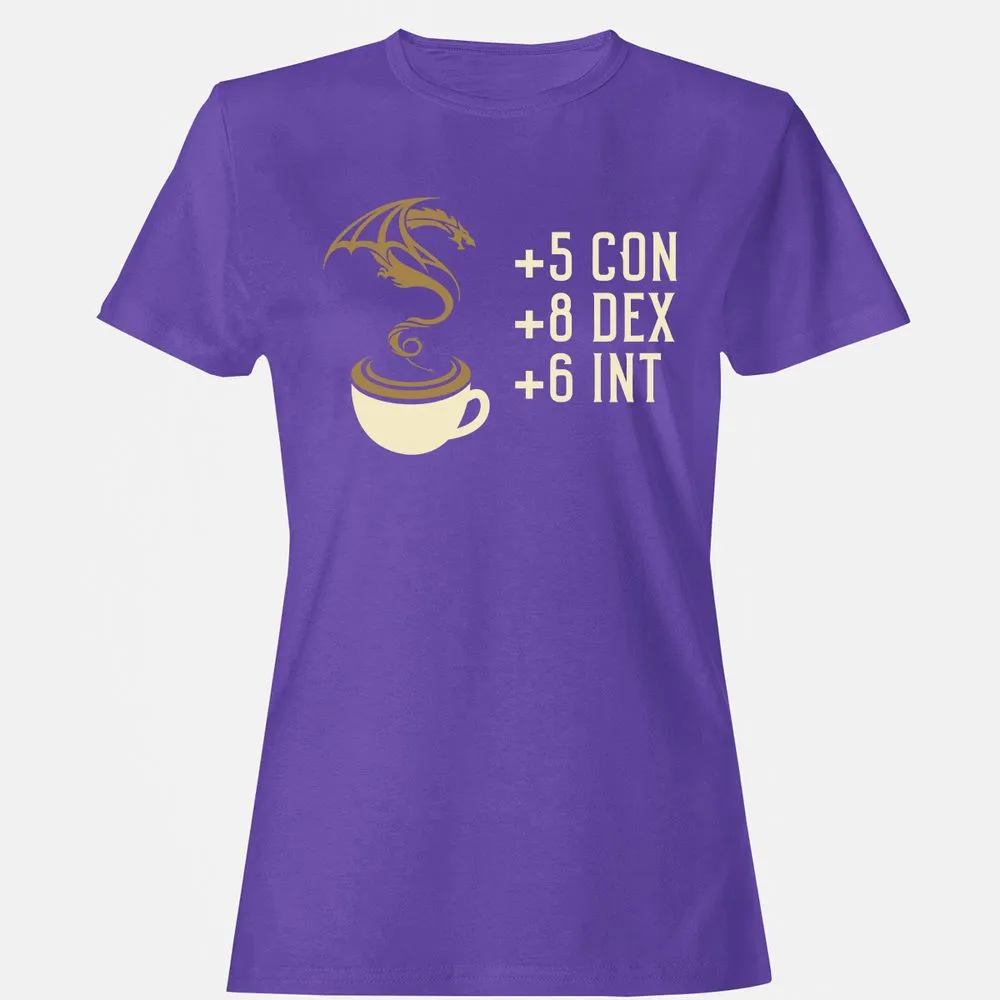 Coffee Dragon Women's T-Shirt - Purple - 12
