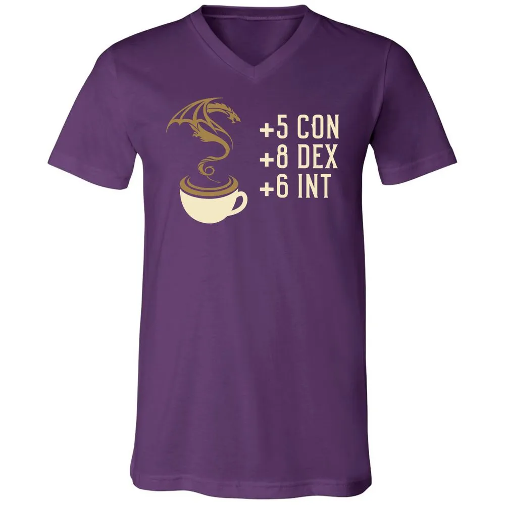 Coffee Dragon Unisex V-Neck T-Shirt - Team Purple - 9