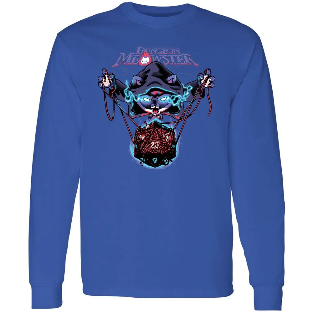 Dungeon Meowster Long Sleeve T-Shirt - Royal - 8